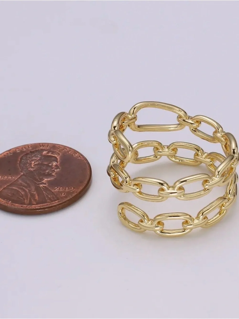 14K Gold Filled Chain Ring (3308)